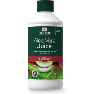 Aloe Pura Aloe Vera Juice Max Strength Cranberry 1ltr