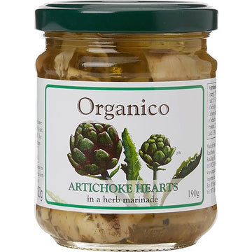 Organico Artichoke Hearts in a Herb Marinade 190g