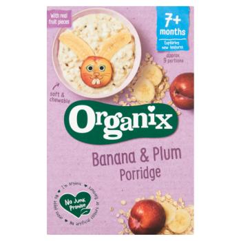 Organix Banana & Plum Organic Baby Porridge 200g - 4 Pack