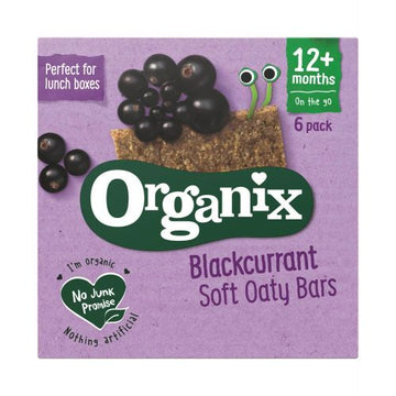 Organix Blackcurrant Organic Soft Oat Snack Bars 6x30g - 6 Pack