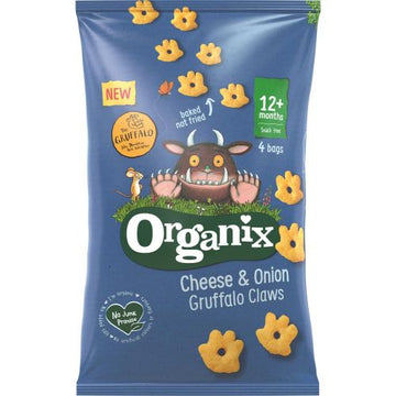 Organix Cheese & Onion Gruffalo Claws Multipk 4 x 15g - 3 Pack
