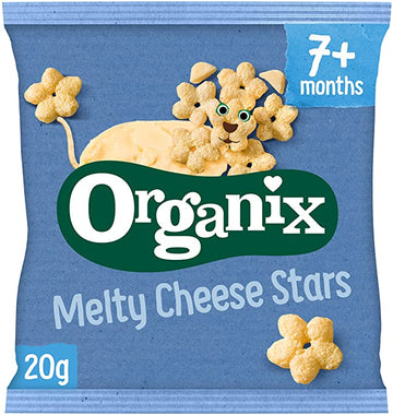 Organix Melty Organic Cheese Stars Baby Finger Food Snacks 20g