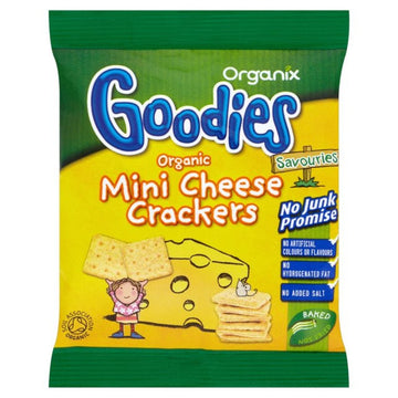 Organix Mini Cheese Crackers 12 Months+ 20g - 10 Pack