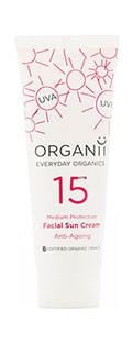 ORGANII Organii SPF 15 Anti Ageing Facial Sun Cream 50ml