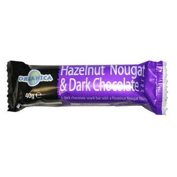 Organica Snack Bars - Organic Hazelnut Nougat Delight Vegan 40g - 24 Pack