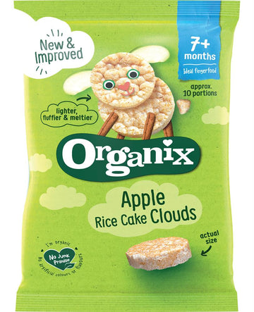 Organix Organic Apple Rice Cake Clouds 40g - 6 Pack