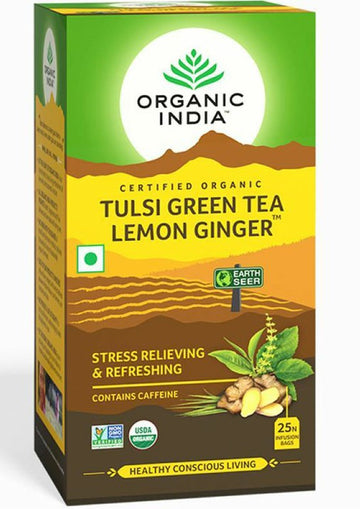 Organic India Organic Tulsi Lemon Ginger 25 Bags  - 2 Pack