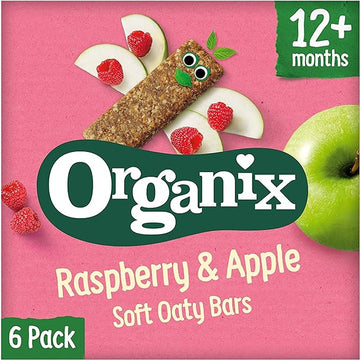 Organix Apple & Raspb cereal bar multipk 6 x 30g
