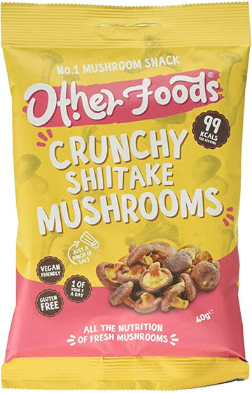 Other Foods Crunchy Shiitake Mushrooms 40g - 6 Pack