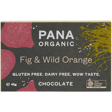 Pana Chocolate Fig & Wild Orange 55% Bar 45g - 12 Pack
