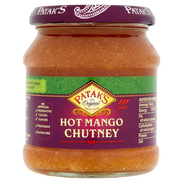 Pataks Pataks Hot Mango Chutney 340g - 2 Pack