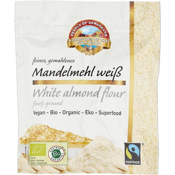 Pearls of Samarkand Organic Ground Blanched Almonds 150g