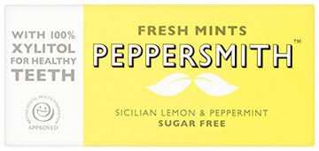 Peppersmith Lemon Xylitol Mints 15g - 12 Pack