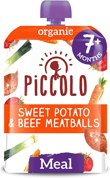 Piccolo Sweet Potato & Beef Meatballs with Thyme 130g - 7 Pack