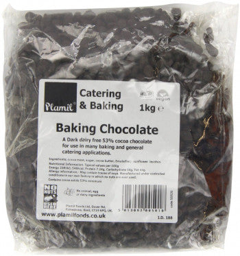 Plamil Free From Baking Chocolate 1kg