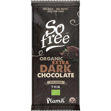 Plamil So Free Extra Dark Chocolate 80g - 12 Pack