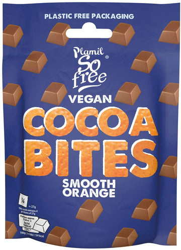 Plamil Vegan Orange Cocoa Bites 108g - 7 Pack