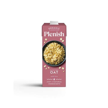 Plenish Plenish Organic Gluten-Free Oat Milk 1 Litre - 8 Pack