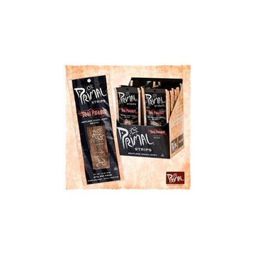 Primal Spirit Vegan Jerky Strips Thai Peanut 28g - 24 Pack