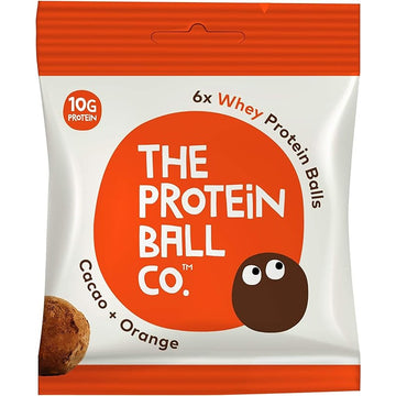 The Protein Ball Co Cacao & Orange Protein + Vitamin Balls 45g - 10 Pack