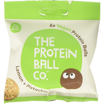 The Protein Ball Co Lemon & Pistachio Protein + Vitamin Balls - 10 Pack