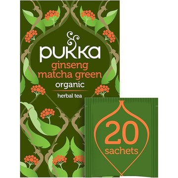 Pukka Herbs Ginseng Matcha Green Tea 20 Sachet