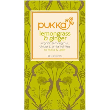 Pukka Herbs Pukka Organic Lemongrass & Ginger Herbal Tea 20 sachets