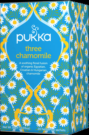 Pukka Herbs Three Chamomile 20 herbal tea sachets