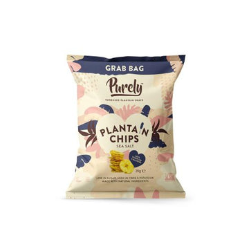 PURELY PLANTAIN Plantain Chips - Sea Salt 28g - 20 Pack