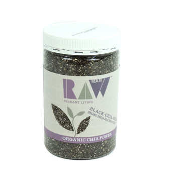 Raw Health Organic Black Chia Seeds - Omega Rich 450g