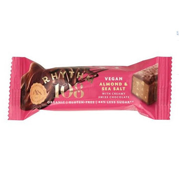 Rhythm 108 Swiss chocolate coated bar Sweet 'N' Salty Almond flavour - 15 Pack