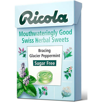 Ricola Glacier Peppermint Sugar Free Box 45g - 20 Pack