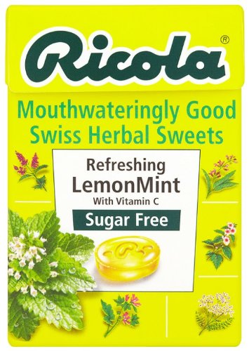 Ricola Lemon Mint Sugar Free Box with Stevia 45g - 20 Pack