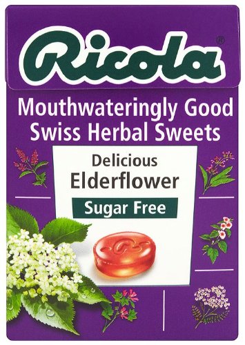 Ricola Elderflower  Sugar Free Box 45g - 20 Pack