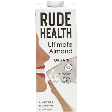 Rude Health Organic Non-Dairy Ultimate Almond Milk 1L - 3 Pack