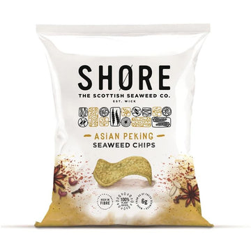 Shore Scottish Seaweed Seaweed Chips - Asian Peking 25g - 24 Pack
