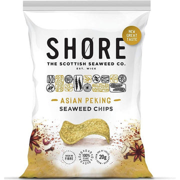 Shore Scottish Seaweed Seaweed Chips - Asian Peking 80g - 6 Pack