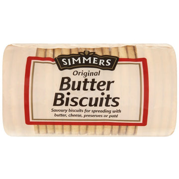 Simmers Butter Biscuits 250g - 18 Pack