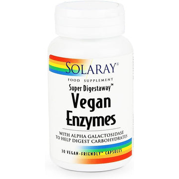 Solaray Vegan Enzymes 30 Veg Capsules