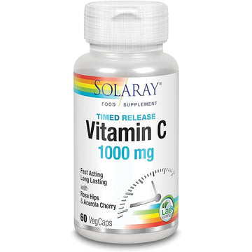 Solaray Vitamin C 1000mg Two Stage Time Release  60 capsul