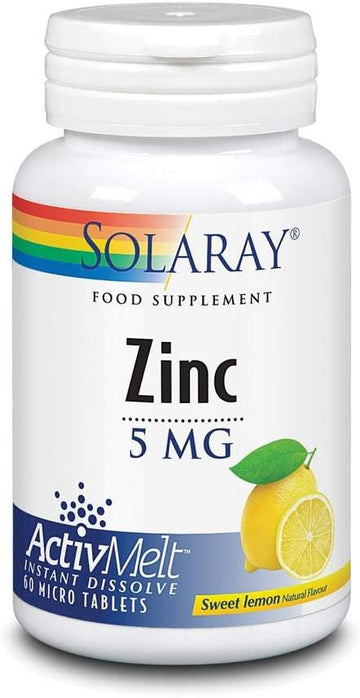 SOLAREY Zinc ActivMelt 5mg 60vcap