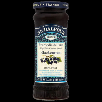 St Dalfour Blackcurrant Fruit Spread 284g - 2 Pack