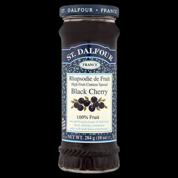 St Dalfour Black Cherry Fruit Spread 284g - 2 Pack