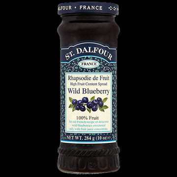 St Dalfour Blueberry Fruit Spread 284g - 2 Pack