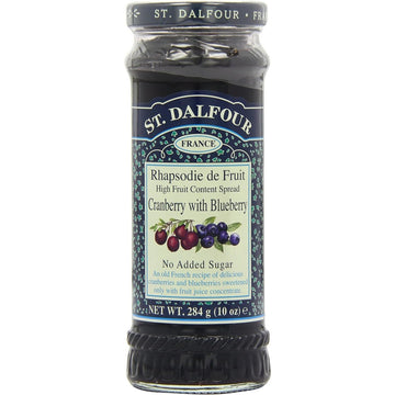 St Dalfour Cranberry & Blueberry Fruit Spread 284g - 2 Pack