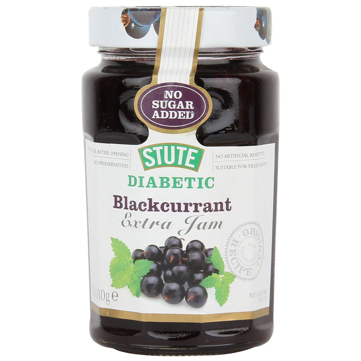 Stute Diabetic Jam Blackcurrant 430g