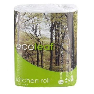 Suma Ecoleaf 3 Ply Kitchen Towel Twin Roll Pk - 8 Pack