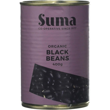 SUMA WHOLEFOODS ORGANIC BLACK BEANS 400G