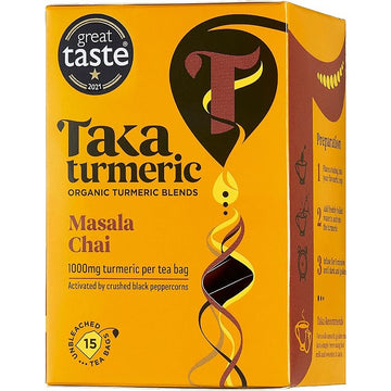 Taka Turmeric Organic Masala Chai - 15 tea bags