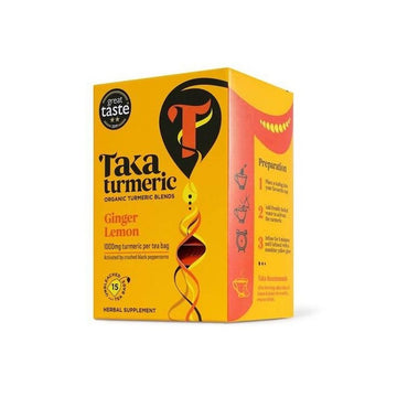 Taka Turmeric Organic Ginger Lemon Tea Bags